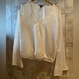 Forever 21 Cream sheer Blouse